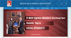 Desktop Screenshot of bilecik.edu.tr