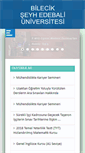 Mobile Screenshot of bilecik.edu.tr