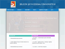 Tablet Screenshot of bilecik.edu.tr